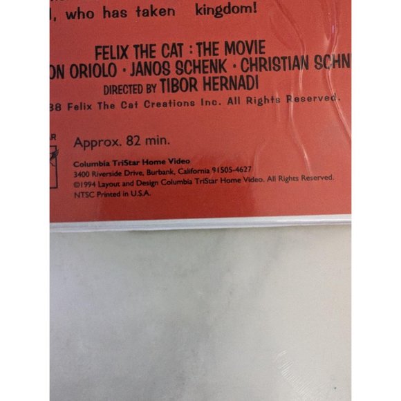 Vintage Felix the Cat: The Movie VHS Rare clamshell case - Picture 5 of 5